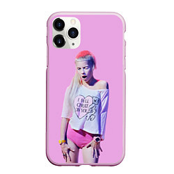 Чехол iPhone 11 Pro матовый Die Antwoord: I will cheat on you, цвет: 3D-розовый