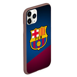 Чехол iPhone 11 Pro матовый FCB Barcelona, цвет: 3D-коричневый — фото 2