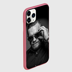 Чехол iPhone 11 Pro матовый Стильный Макгрегор, цвет: 3D-малиновый — фото 2
