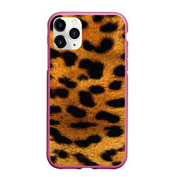 Чехол iPhone 11 Pro матовый Шкура леопарда