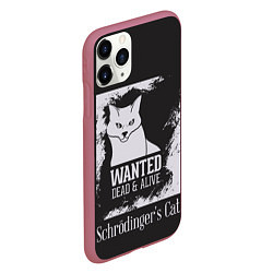 Чехол iPhone 11 Pro матовый Wanted Cat, цвет: 3D-малиновый — фото 2