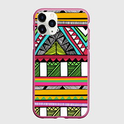 Чехол iPhone 11 Pro матовый Зимбабве, цвет: 3D-малиновый