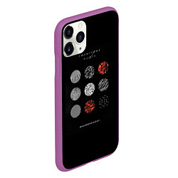 Чехол iPhone 11 Pro матовый Twenty one pilots: Blurrveace, цвет: 3D-фиолетовый — фото 2