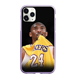 Чехол iPhone 11 Pro матовый Kobe Bryant, цвет: 3D-светло-сиреневый
