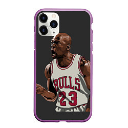 Чехол iPhone 11 Pro матовый Bulls 23: Jordan, цвет: 3D-фиолетовый