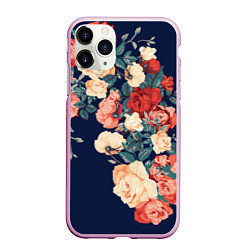 Чехол iPhone 11 Pro матовый Fashion flowers