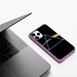 Чехол iPhone 11 Pro матовый Pink floyd, цвет: 3D-фиолетовый — фото 2