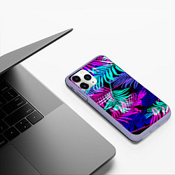 Чехол iPhone 11 Pro матовый Hawaii ?, цвет: 3D-светло-сиреневый — фото 2