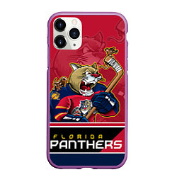 Чехол iPhone 11 Pro матовый Florida Panthers