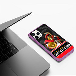 Чехол iPhone 11 Pro матовый Ottawa Senators, цвет: 3D-фиолетовый — фото 2