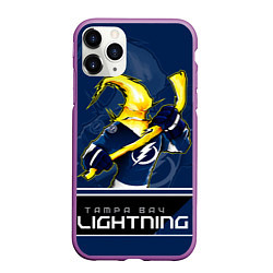 Чехол iPhone 11 Pro матовый Bay Lightning, цвет: 3D-фиолетовый