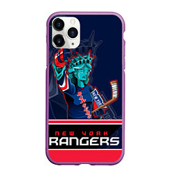 Чехол iPhone 11 Pro матовый New York Rangers