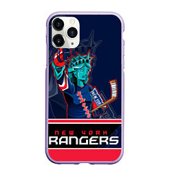 Чехол iPhone 11 Pro матовый New York Rangers