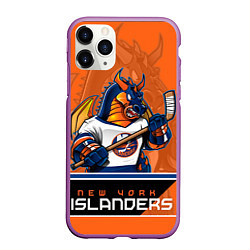 Чехол iPhone 11 Pro матовый New York Islanders