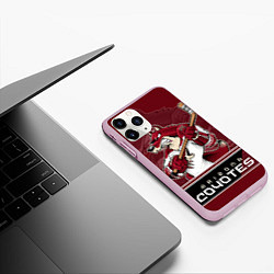 Чехол iPhone 11 Pro матовый Arizona Coyotes, цвет: 3D-розовый — фото 2