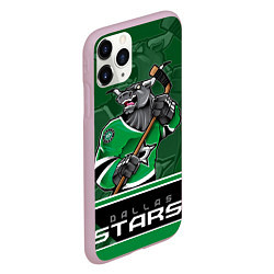 Чехол iPhone 11 Pro матовый Dallas Stars, цвет: 3D-розовый — фото 2