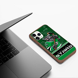 Чехол iPhone 11 Pro матовый Dallas Stars, цвет: 3D-коричневый — фото 2