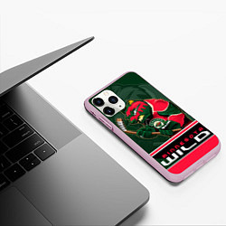 Чехол iPhone 11 Pro матовый Minnesota Wild, цвет: 3D-розовый — фото 2