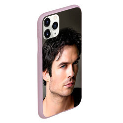 Чехол iPhone 11 Pro матовый Ian Somerhalder, цвет: 3D-розовый — фото 2