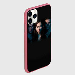 Чехол iPhone 11 Pro матовый Vampire Trio, цвет: 3D-малиновый — фото 2