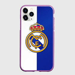 Чехол iPhone 11 Pro матовый Real Madrid, цвет: 3D-фиолетовый