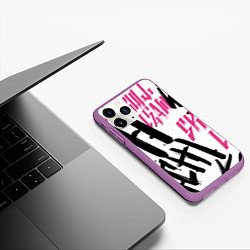 Чехол iPhone 11 Pro матовый Kai Wachi, цвет: 3D-фиолетовый — фото 2