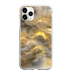 Чехол iPhone 11 Pro матовый Грандж, цвет: 3D-белый