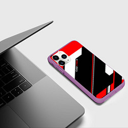 Чехол iPhone 11 Pro матовый CS:GO Cyrex Style, цвет: 3D-фиолетовый — фото 2