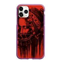 Чехол iPhone 11 Pro матовый Saw Trap, цвет: 3D-фиолетовый