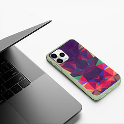 Чехол iPhone 11 Pro матовый Grazy Poly VPPDGryphon, цвет: 3D-салатовый — фото 2