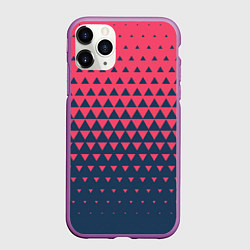 Чехол iPhone 11 Pro матовый Узор из треугольников