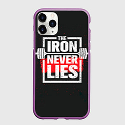 Чехол iPhone 11 Pro матовый The iron never lies, цвет: 3D-фиолетовый