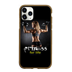 Чехол iPhone 11 Pro матовый Fitness for life