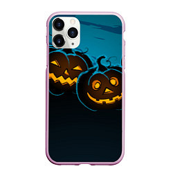 Чехол iPhone 11 Pro матовый Halloween3, цвет: 3D-розовый