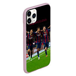 Чехол iPhone 11 Pro матовый Barcelona6, цвет: 3D-розовый — фото 2