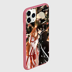 Чехол iPhone 11 Pro матовый Мастера меча, цвет: 3D-малиновый — фото 2