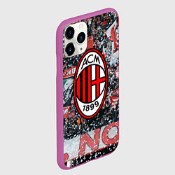 Чехол iPhone 11 Pro матовый Milan FC, цвет: 3D-фиолетовый — фото 2