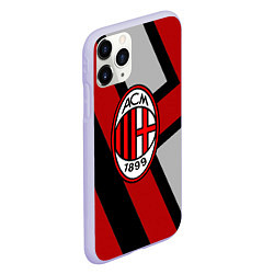 Чехол iPhone 11 Pro матовый Milan FC 1899, цвет: 3D-светло-сиреневый — фото 2