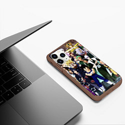 Чехол iPhone 11 Pro матовый Аниме, цвет: 3D-коричневый — фото 2