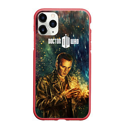 Чехол iPhone 11 Pro матовый Dr who art, цвет: 3D-красный