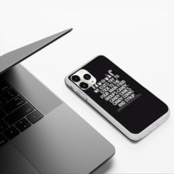 Чехол iPhone 11 Pro матовый Candy Canes, цвет: 3D-белый — фото 2