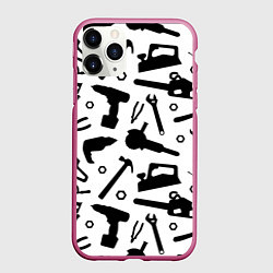 Чехол iPhone 11 Pro матовый Строитель 7