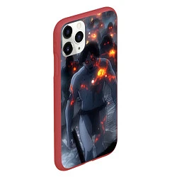Чехол iPhone 11 Pro матовый Темные силы, цвет: 3D-красный — фото 2
