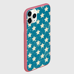 Чехол iPhone 11 Pro матовый Звездомания, цвет: 3D-малиновый — фото 2