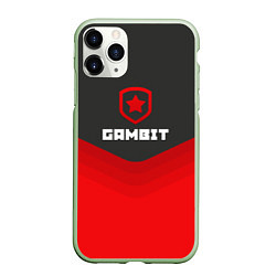 Чехол iPhone 11 Pro матовый Gambit Gaming Uniform, цвет: 3D-салатовый