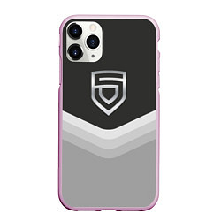 Чехол iPhone 11 Pro матовый Penta Uniform, цвет: 3D-розовый