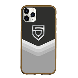 Чехол iPhone 11 Pro матовый Penta Uniform, цвет: 3D-коричневый