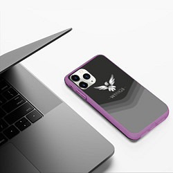 Чехол iPhone 11 Pro матовый Wings Uniform, цвет: 3D-фиолетовый — фото 2