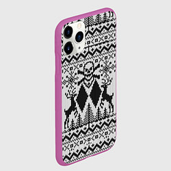 Чехол iPhone 11 Pro матовый Dead Christmas, цвет: 3D-фиолетовый — фото 2