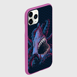 Чехол iPhone 11 Pro матовый Underwater Fight, цвет: 3D-фиолетовый — фото 2